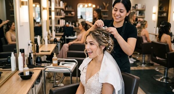mejores salones de peluquería para novias en Sevilla
